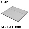 Deckelplatte für 16er Seiten B 1166 x T 470 mm 16er Deckelpl. o. Zub. KB 1200 mm hellgr.
