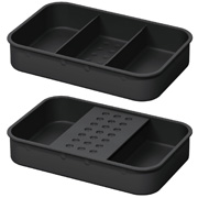 Schale ein2top für Abfalleimer 4,2 / 5,5 / 8 Liter dunkelgrau 