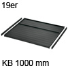 Deckelplatte Set für 19 mm Seiten, Schrankbreite 1000 mm 19er Deckelpl. mit Leisten KB 1000 mm dunkelgr.
