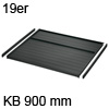 Deckelplatte Set für 19 mm Seiten, Schrankbreite 900 mm 19er Deckelpl. mit Leisten KB 900 mm dunkelgr.