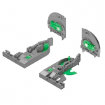 Dynapro 3D Zubehörset Rastkupplung + Verstelladapter 