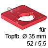 Red Jig Bohreinsatz für Topfbänder Ø 35 mm, 52/5,5