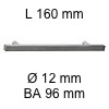 Relingriff i-400 Länge 160 mm H 40 / BA 96 / L 160 / Ø 12 mm