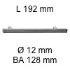 Relingriff i-400 Länge 192 mm H 40 / BA 128 / L 192 / Ø 12 mm