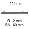 Relingriff i-400 Länge 224 mm H 40/ BA 160 / L 224 / Ø 12 mm