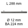 Relingriff i-400 Länge 288 mm H 40 / BA 224 / L 288 / Ø 12 mm