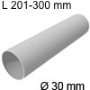 Rohr aus Edelstahl Ø 30 mm, 201-300 mm L Rohr 201-300 mm, Wandstärke 1mm