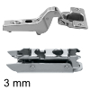 Blum Scharnier 71M2750, 100 Grad Innenanschlag 71M2750 + gerade Platte 175H3130: alte Platte 11,5 mm hoch (Distanz 3)