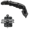 CLIP top Blumotion 155 Grad Scharnier Eckanschlag, onyxschwarz 71B7550 gerade, Schraube / Feder + Platte 174H7100E