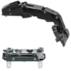CLIP top Blumotion 155 Grad Scharnier Eckanschlag, onyxschwarz 71B7590 gerade, Inserta / Feder + Platte 177H3100E