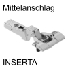 Blum Profiltürscharnier 95 Grad Mittelanschlag gedämpft 71B9690 9,5mm Blumotion-Dämpf., INSERTA