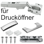 Blum Scharnier 110 Grad mit Platte, für griffloses Öffnen 