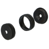 Schrankrohr-Endlager 3-teilig Rohr-Ø 25 mm Endlager-Set Edelst. schw.