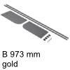 Schuhablage CONERO Set für max. Schrankinnenbreite 1020 mm - gold
