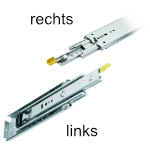 Kugelvollauszug Accuride Schienen-Set DZ9308-0012 Schwerlastschienen für Einbaulänge 305 mm, Tragkraft 227 kg