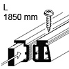 Stahleinlage verzinkt 1850 mm Gratleistenprofil Stahl verz. L 1850 mm