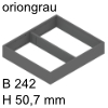 ZC7S300RSU AMBIA-LINE Rahmen Stahldesign oriongrau Ambia Stahlrahmen L272B242xH50 mm oriongrau