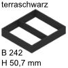 ZC7S300RSU AMBIA-LINE Rahmen Stahldesign terraschwarz Ambia Stahlrahme L272B242xH50 mm terraschwarz