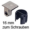 Tab 18 Verbinder ohne Verriegelung, ab 16 mm Dicke zum Schrauben Tablarverbinder Tab 18 Schraub. vernickelt 16 mm