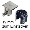 Tab 18 Verbinder ohne Verriegelung, ab 19 mm Dicke zum Stecken Tablarverbinder Tab 18 Steck. vernickelt ab 19 mm