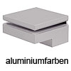 Tablarträger quadratisch für 6-40 mm Plattenstärke alufarben Klemmtablarträger silberfarbig 6-40 / 80 x 80 mm