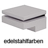 Tablarträger quadratisch für 6-40 mm Plattenstärke matt nickel Klemmtablarträger nickel matt 6-40 / 80 x 80 mm