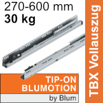 578 Tandembox Vollauszug gedämpft, Tip-On Erweiterung möglich, 30 kg