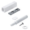 TIP-ON 956.1004 Set für Tür kurz + Platte, weiß Tip On Tür kurz 10x50 + Adapterpl. 20/17, SW