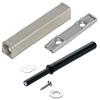 TIP-ON 956A1201 Set für Tür lang + Platte, schwarz / nickel Tip On Tür 10x76 + Adapterpl. 20/32, TS/NI-L