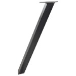 Tischfuß schräg quadratisch, Querschnitt 60x60 mm - H 720 mm 