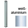Tischbeine, Stahl weißaluminium - Querschnitt 60 x 60 mm - H 710 mm weißaluminium RAL 9006