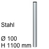 Tischsäule, Stahl alufarben - Ø 100 mm - H 1100 mm Tischsäule, Stahl alufarben - Ø 100 mm - H 1100 mm