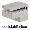 Tablar Klemmträger für 6-25 mm Plattenstärke nickel matt Klemmtablarträger nickel matt 6-25 / 40 x 60 mm