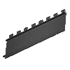 cuisio-Abschlusswand, 473 mm - Transluzent-anthrazit Abschlusswand T 473 mm, schwarz-transluzent