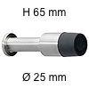 Edelstahl-Türstopper TOPE 3 - Höhe 65 mm Ø 25 / H 65 mm