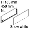 Vionaro Zargen Höhe 185 mm - NL 450 mm, snow white Vion. Stahlzarge H185 Set 450 mm, weiß