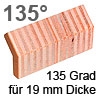 Schichtholz-Winkelfeder 135 Grad für 19 mm Dicke Winkelfeder 135 Grad 5 x 14 x 50 mm