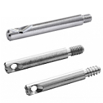 XS Stahldübel Ø 10 mm mit M6 / M8 und EURO Gewinde - ohne Einschraubmuffe! 