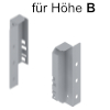 Z30B000S Rückwandhalter-Set B hellgrau RW-Halter Holz - H 119 mm R906