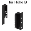 Z30D000SL Holzrückwandhalter-Set B terraschwarz RW-Halter Holz - H 119 mm TS