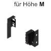 Z30M000S.04 Holzrückwandhalter-Set M, terraschwarz RW-Halter Holz - H 68 mm TS