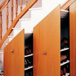 Vollauszug für Einbauschrank Dachschräge, gedämpft 