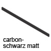 1043MN1 Vorderstück mit Nut für Innenauszug + Einschub, Carbonschw. LBX Vorderstück H 48,05 mm, carbonschwarz