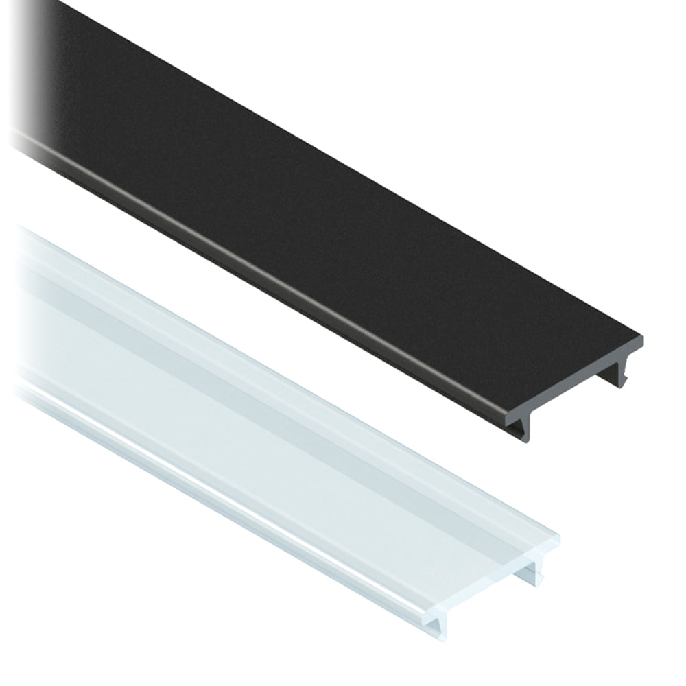 Aluminium-Oberflächenprofil mit Durchgehender Abdeckung für LED