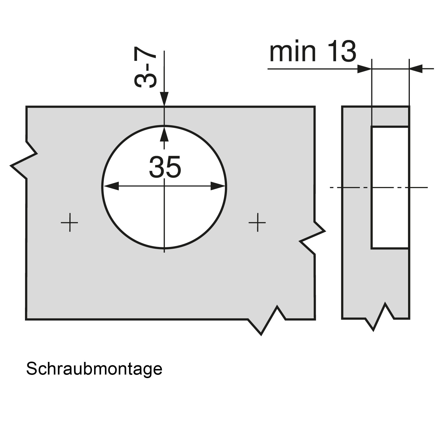 Blum 71B9550 Scharnier Eckanschlag gedämpft schwarz
